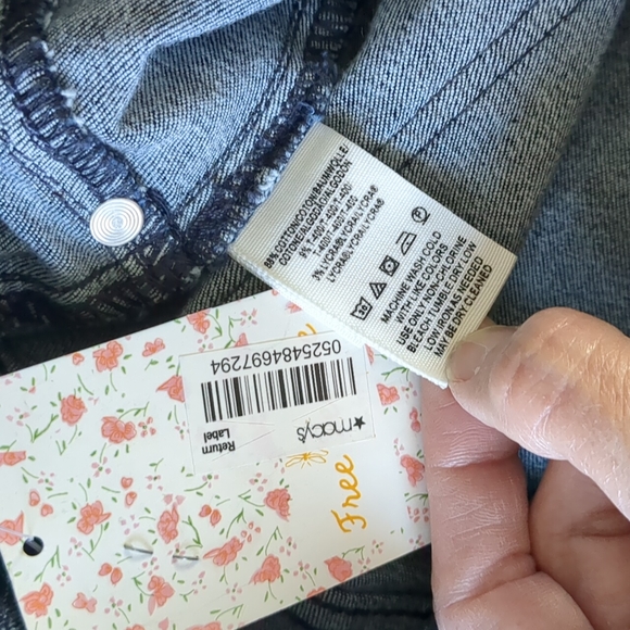 NWT Free people Indigo Combo High Rise Skinny Jeans Size 27 - Picture 10 of 11